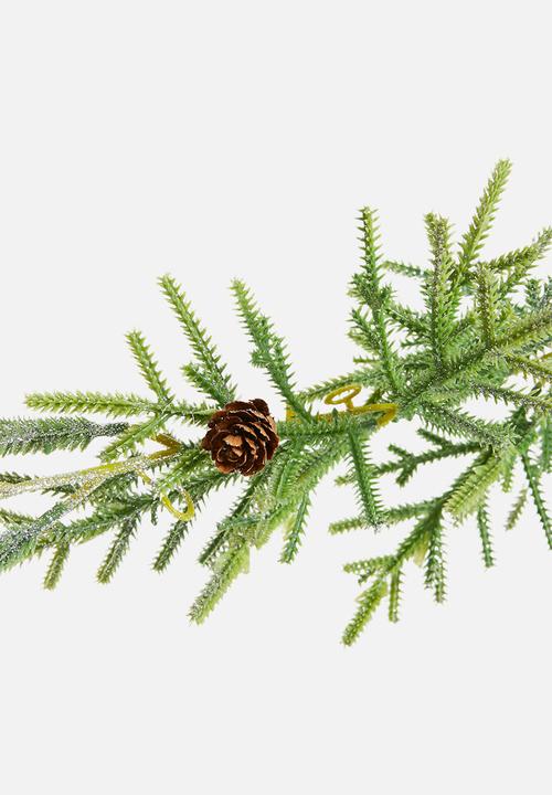 H&S - Pine Garland - light green snowy