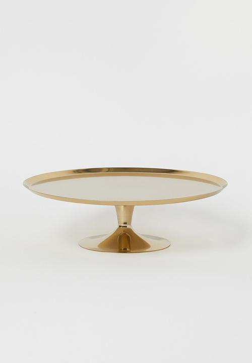 H&M - Metal cake stand - gold
