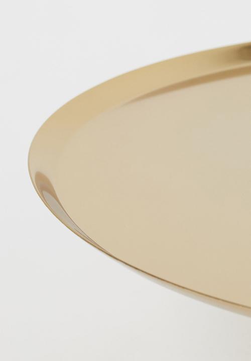 H&M - Metal cake stand - gold