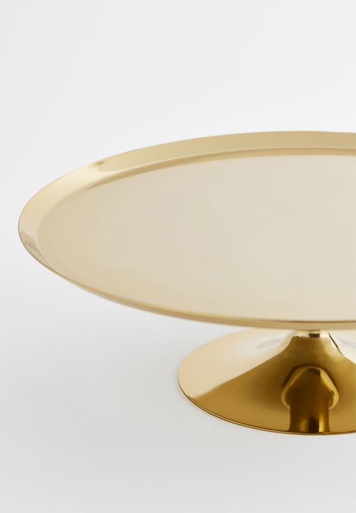 H&M - Metal cake stand - gold