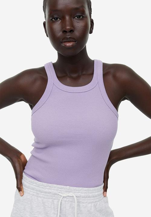 H&M - Ribbed vest top - light purple
