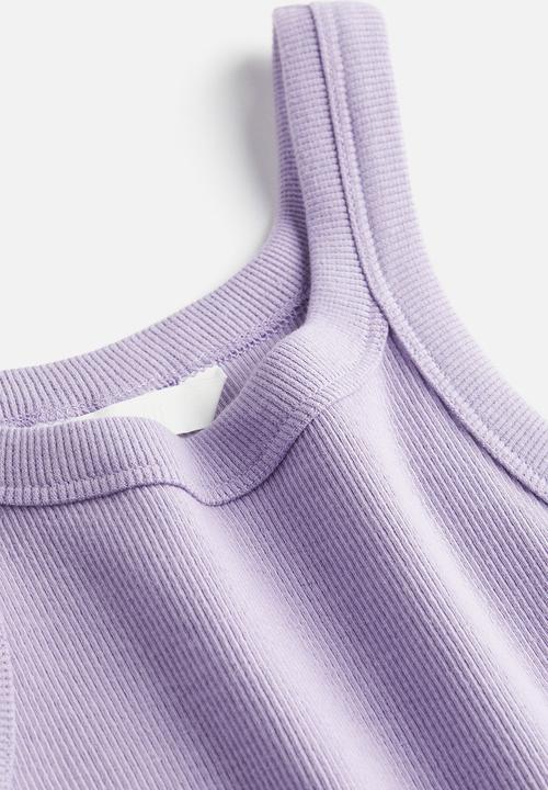 H&M - Ribbed vest top - light purple