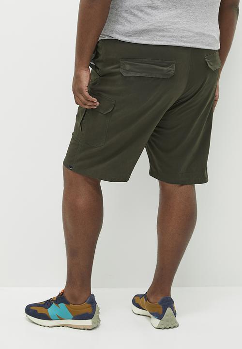 Superbalist - Twill Plus Utility Pull On Shorts - Khaki