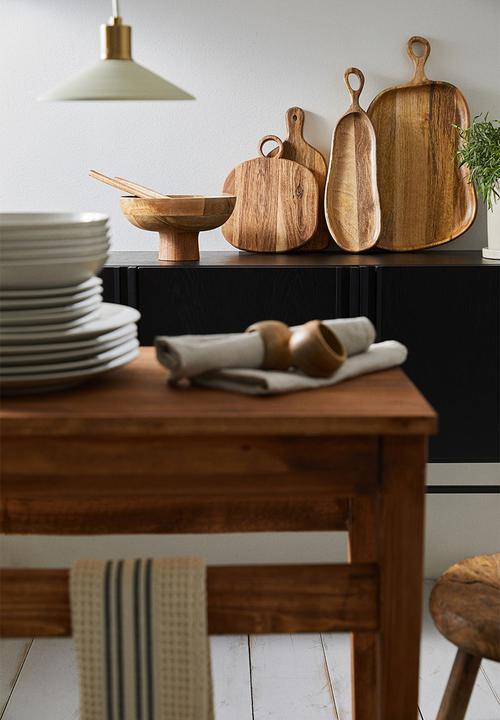 H&M - Large mango wood serving tray - beige