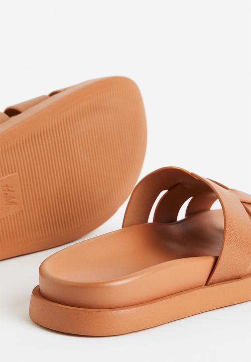 H&M - Slides - dark beige