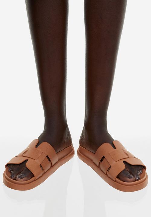 H&M - Slides - dark beige