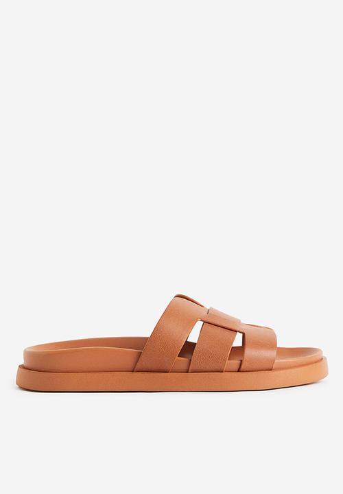 H&M - Slides - dark beige
