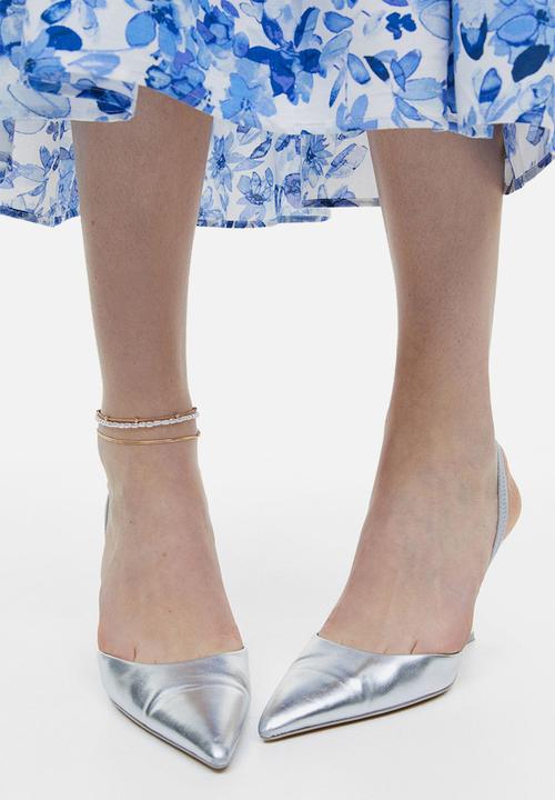 H&M - 3-Pack anklets - gold-coloured/white