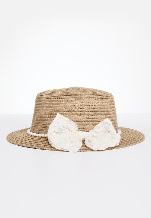 Pop Candy - Straw hat and bag set - khaki