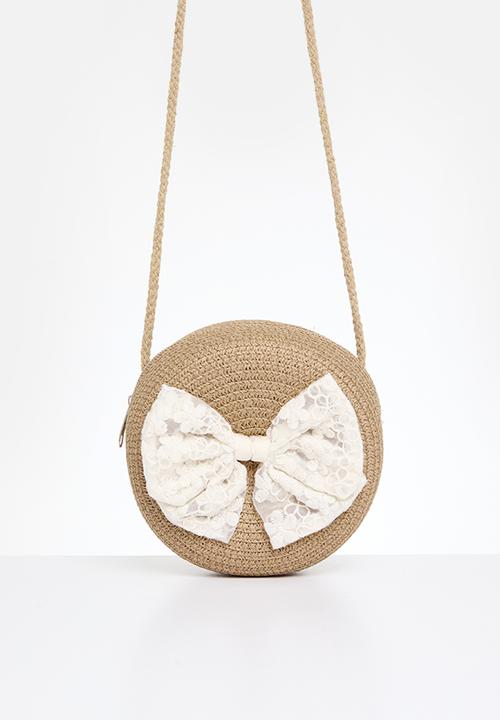 Pop Candy - Straw hat and bag set - khaki