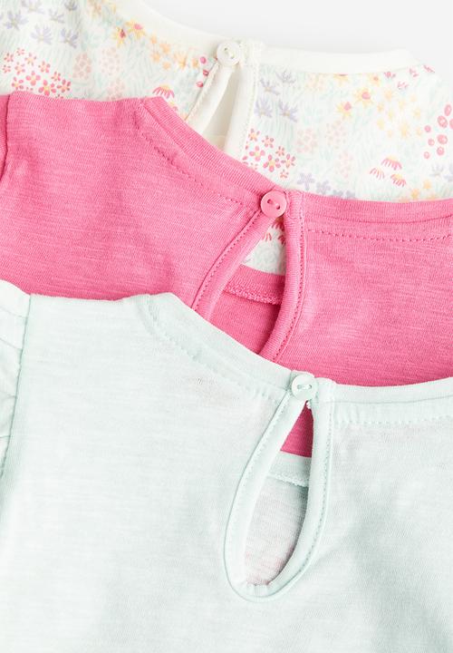 H&M - 3-pack cotton tops - multi
