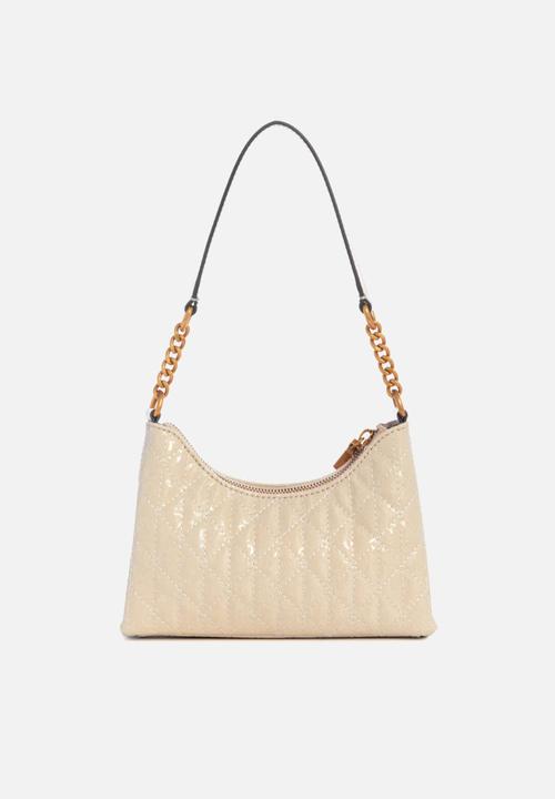 GUESS - Aveta mini top shoulder bag - stone