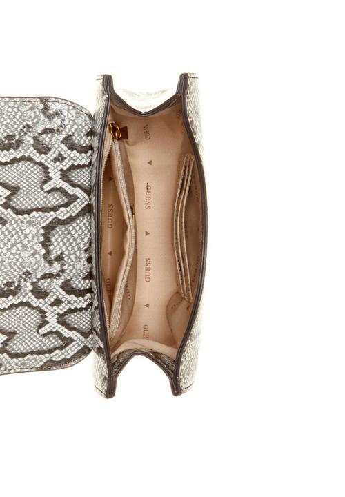 GUESS - Fleet mini saddle crossbody - white & black