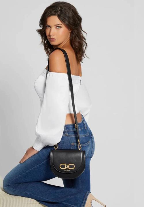 GUESS - Fleet mini saddle crossbody - black