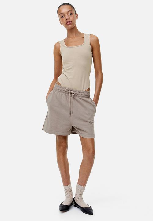 H&M - Square-neck thong body - beige
