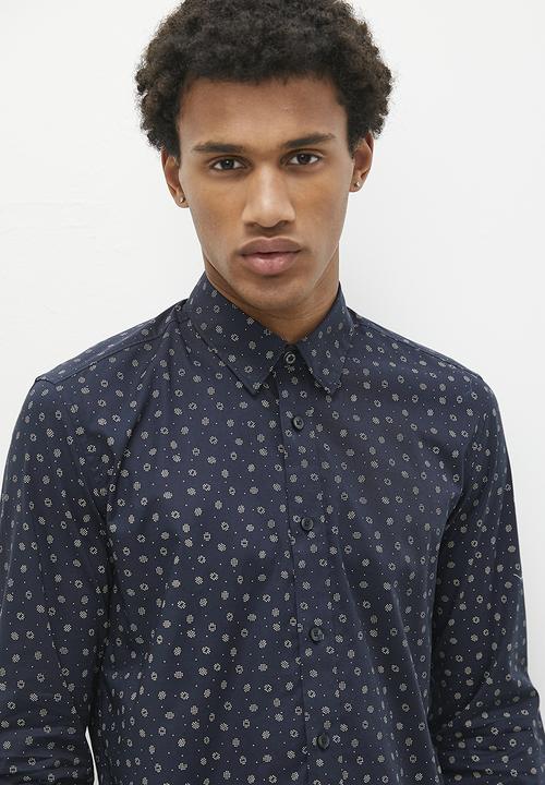 Ben Sherman - Spot print shirt - Midnight