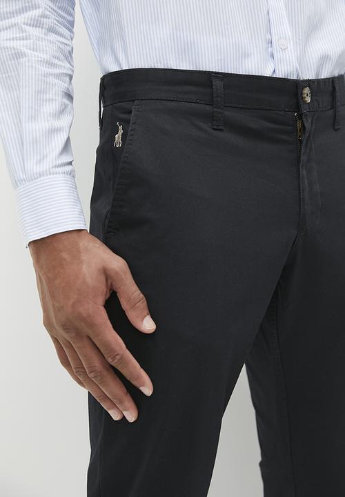 POLO - Mens venice slim fit - black