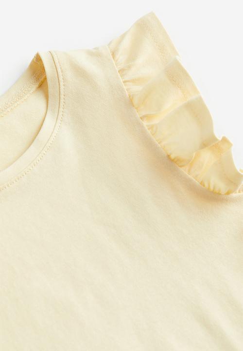 H&M - Jersey top - light yellow