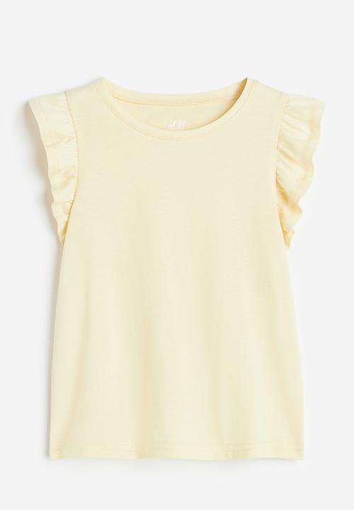 H&M - Jersey top - light yellow