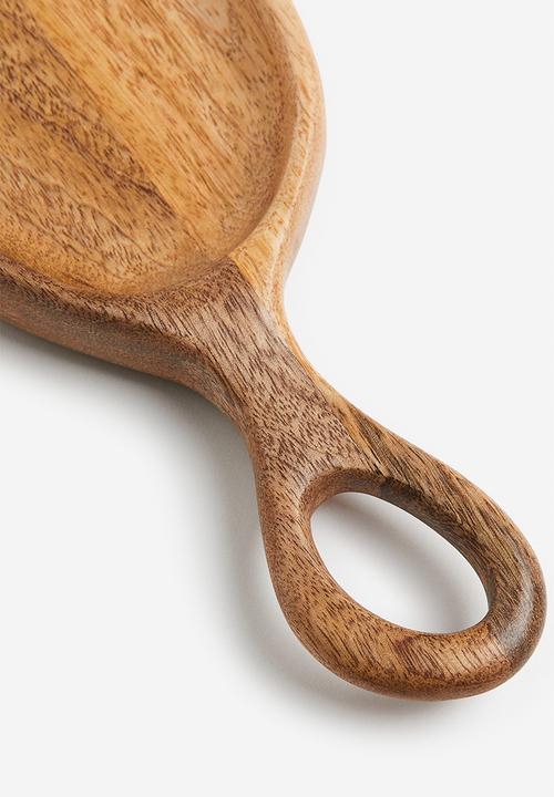 H&M - Mango wood serving tray - beige