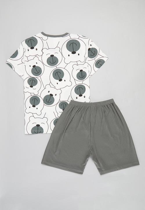 Pop Candy - Printed pj set - grey