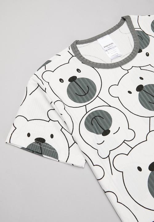 Pop Candy - Printed pj set - grey