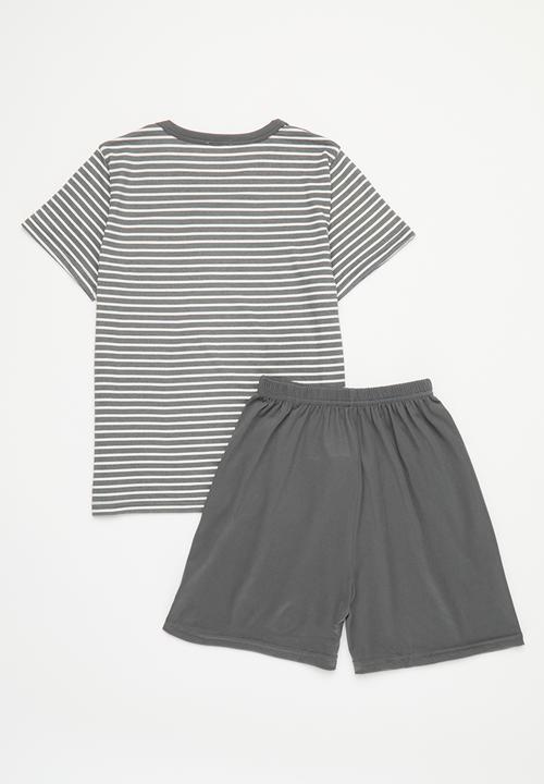 Pop Candy - Pj set - grey & white