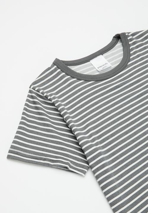Pop Candy - Pj set - grey & white