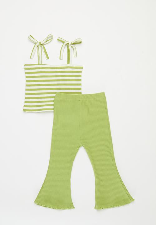 Pop Candy - Flared bottom & top set - green