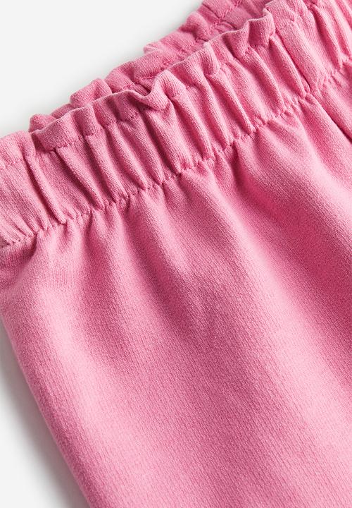 H&M - Paper bag sweatshorts - pink