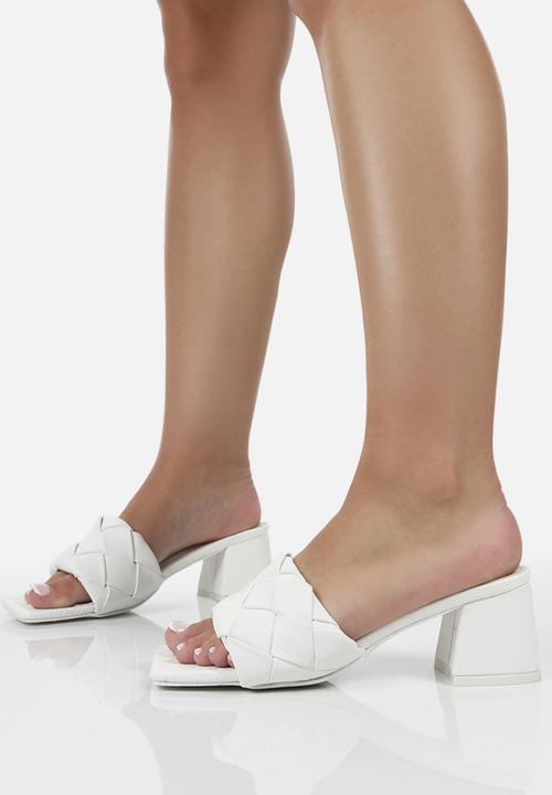 Public Desire - Play nice blockheel - white
