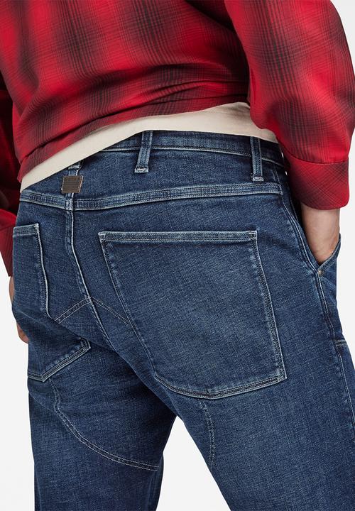 G-STAR - 5620 3D Zip Knee Skinny Heavy elto pure superstretch - worn in himalayan blue