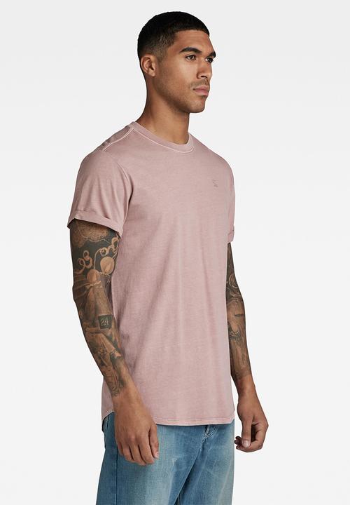 G-STAR - Lash r t s\s Compact jersey o rfd - lt berry mist gd
