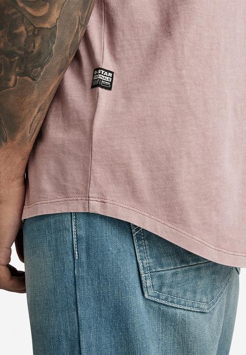 G-STAR - Lash r t s\s Compact jersey o rfd - lt berry mist gd