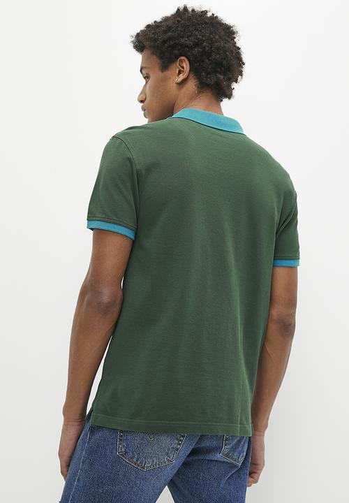 Levi’s® - Ama hm polo contrast blocking darkest sp - green