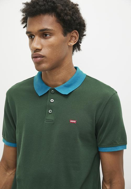 Levi’s® - Ama hm polo contrast blocking darkest sp - green