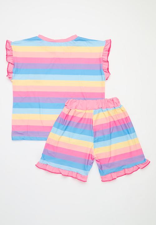 Pop Candy - Tee & short set - multi 