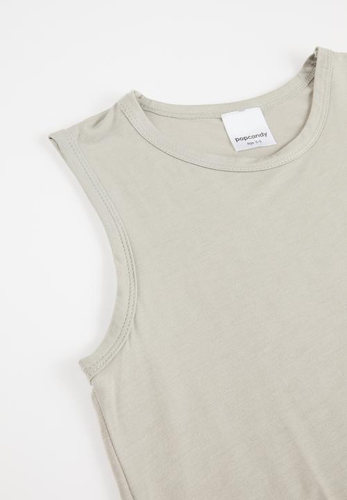 Pop Candy - Vest & short pj set - grey
