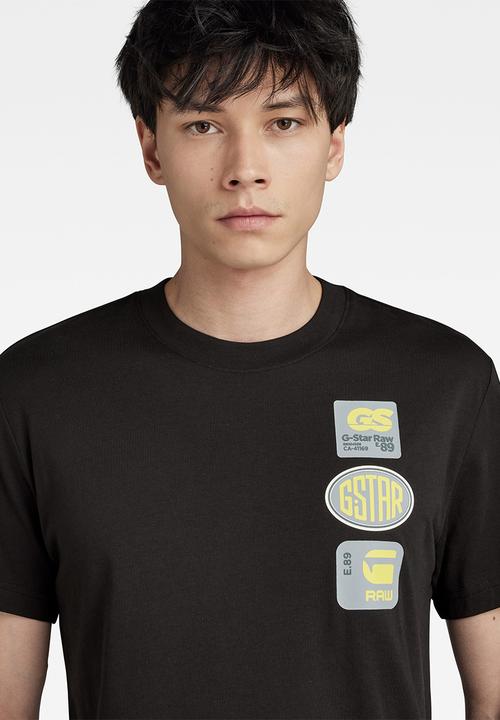 G-STAR - Multi badge r t Compact jersey o - dk black