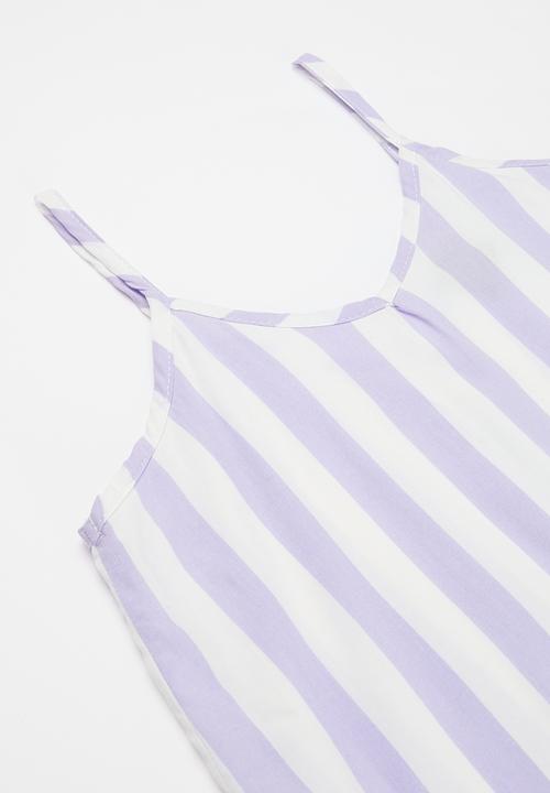 Rebel Republic - Cami & short set - lilac & white 