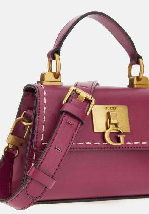 GUESS - Stephi mini crossbody flap - boysenberry