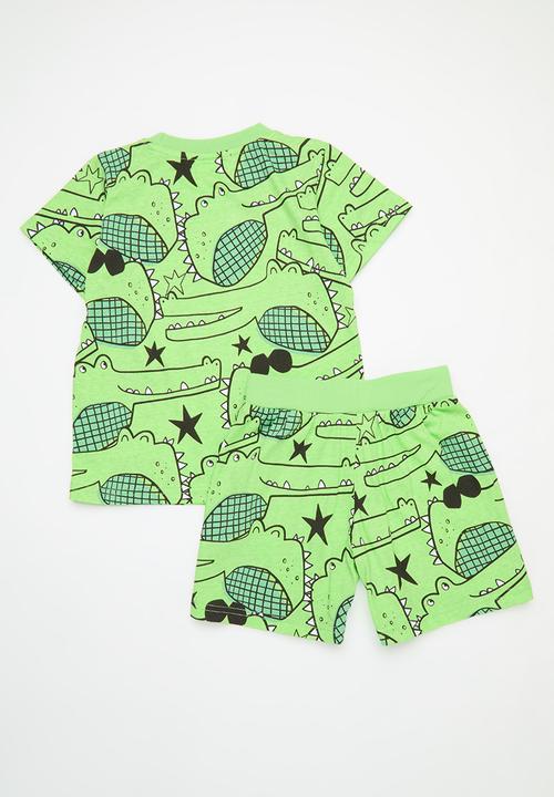 Pop Candy - Tee & short set - green