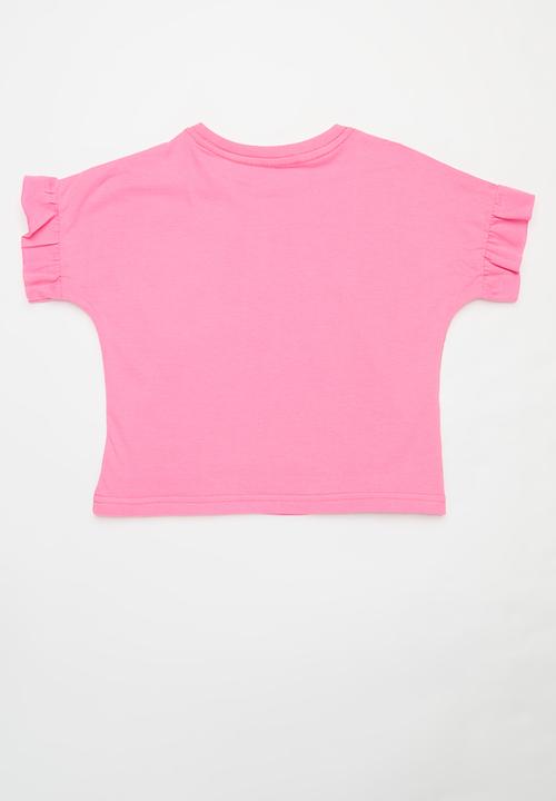 Pop Candy - 2 Pack printed tee - pink & purple 