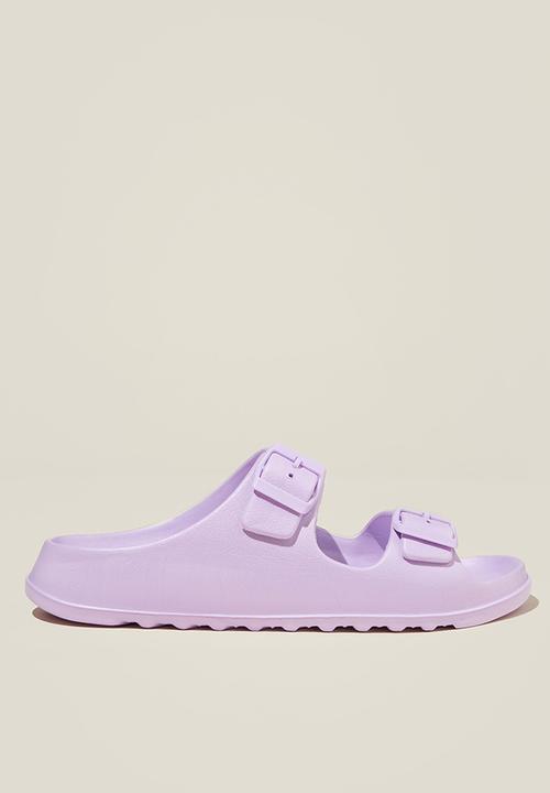 Cotton On - Bronte double buckle slide - lilac