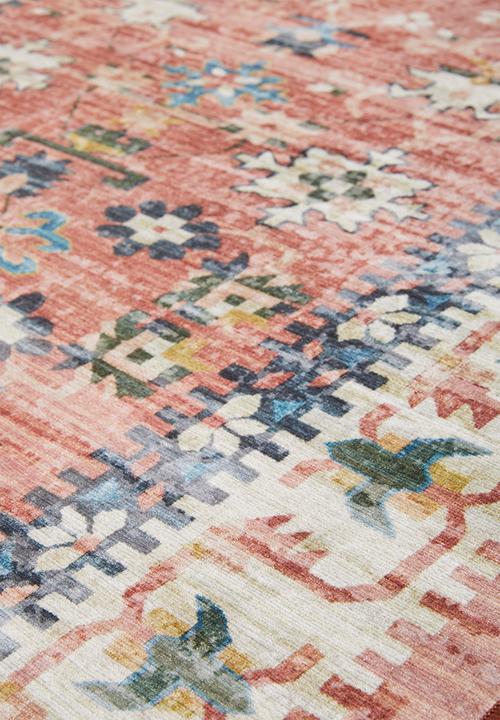 Sixth Floor - Brisbane antique distressed runner - rust