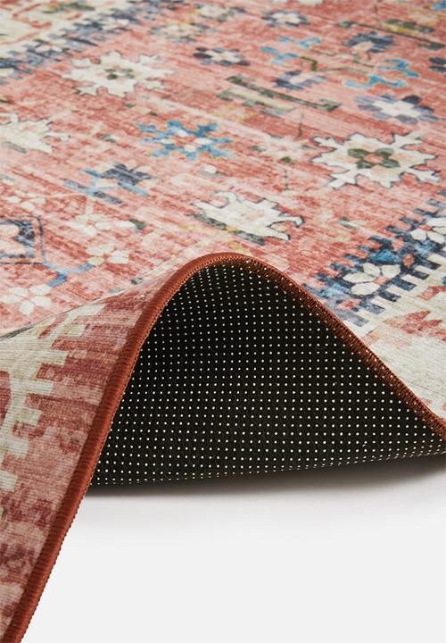 Sixth Floor - Brisbane antique distressed runner - rust