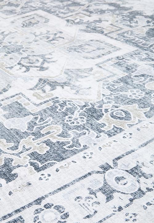 Sixth Floor - Brisbane antique distressed rug - grey
