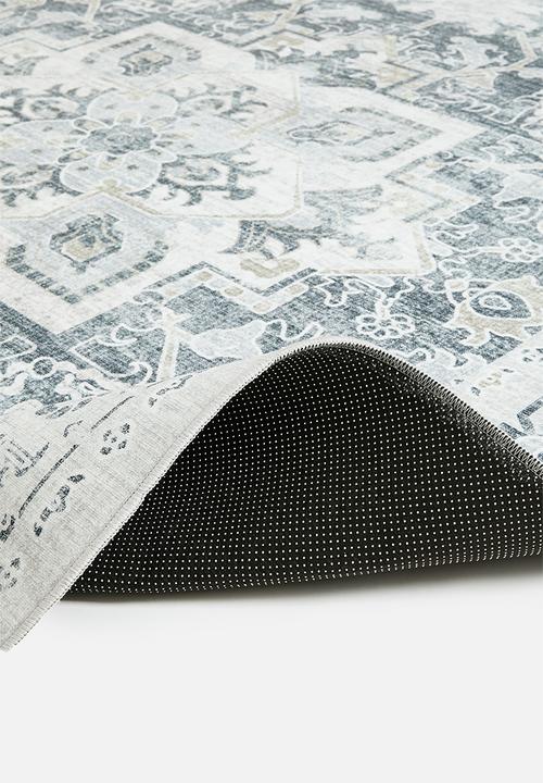 Sixth Floor - Brisbane antique distressed rug - grey