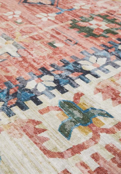 Sixth Floor - Brisbane antique distressed rug - rust