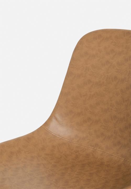 Sixth Floor - Santiago pu dining chair - tan